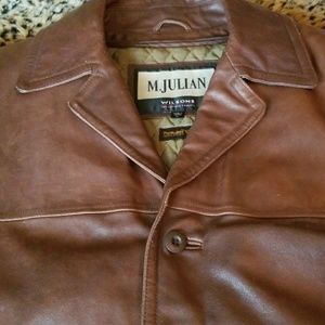 M. Julian mens leather coat